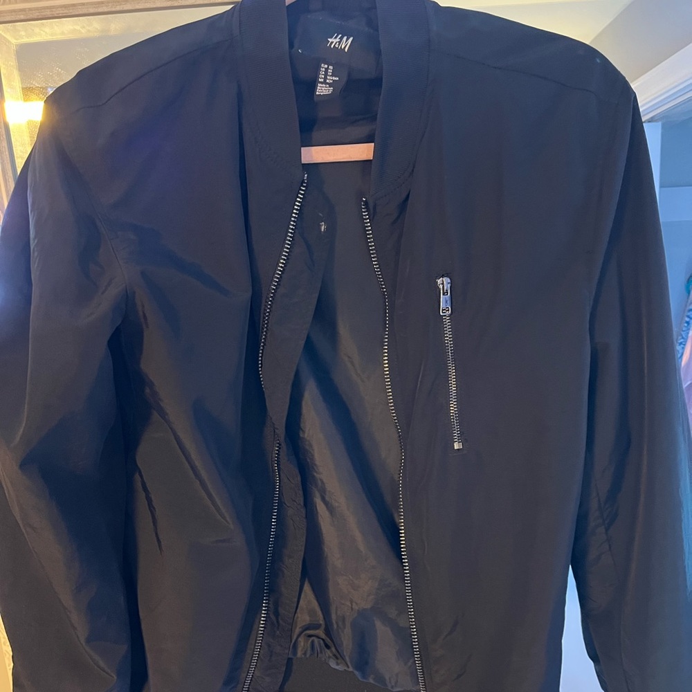 H&M black nylon jacket
